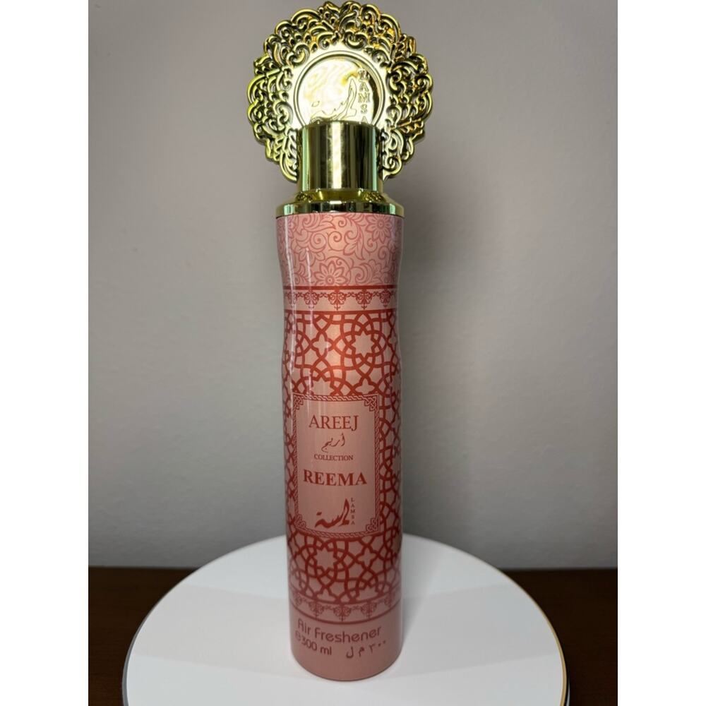 Areej Collection Reema Air Freshener 300ml | Luxury Pink Home Fragrance Spray